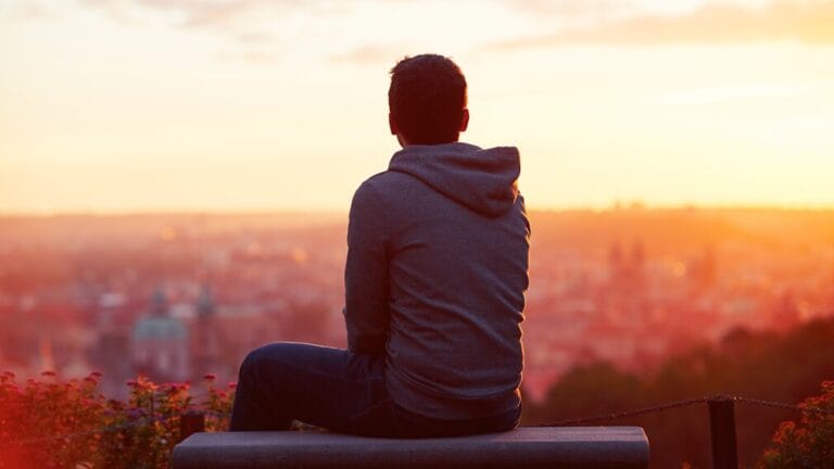 View over city
