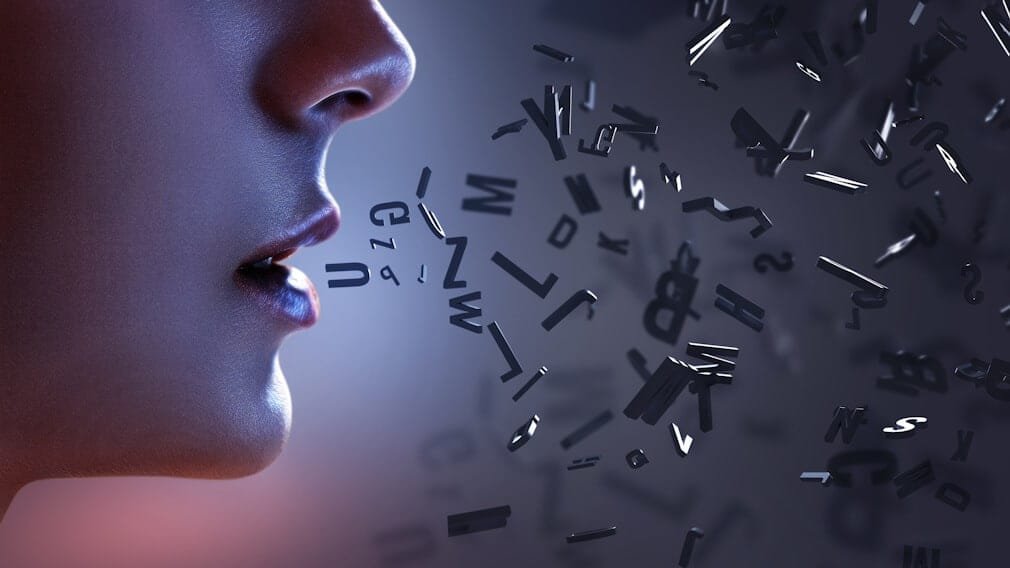 Speaking words concept